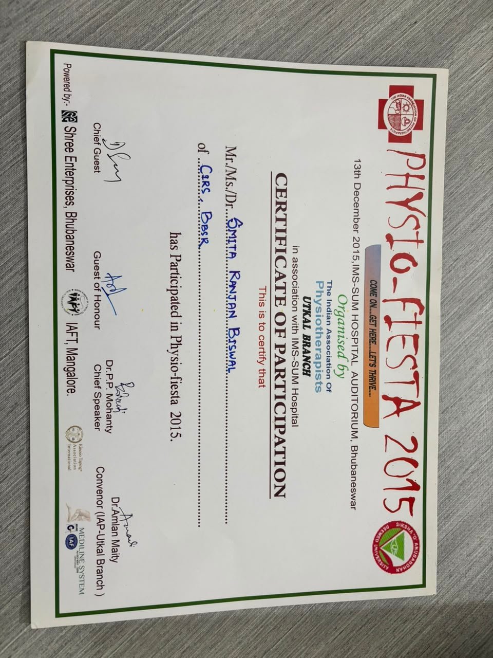 Certificates